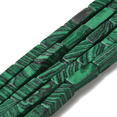 Synthetic Malachite Beads Strands G-E612-C06-1