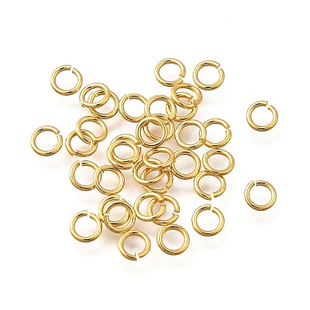 Brass Open Jump Rings KK-B147-03C-G-1