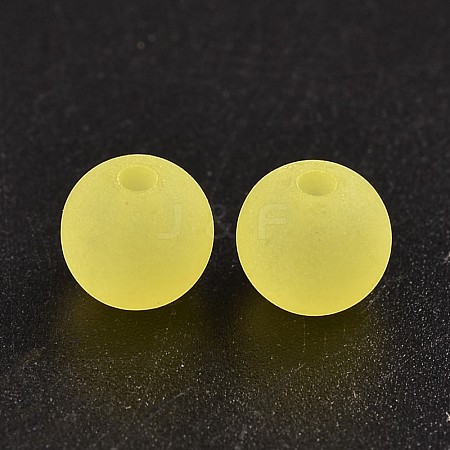 Transparent Acrylic Ball Beads FACR-R021-8mm-14-1