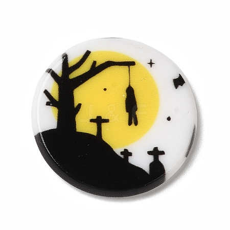 Halloween Series Acrylic Cbabochons OACR-M012-08-1