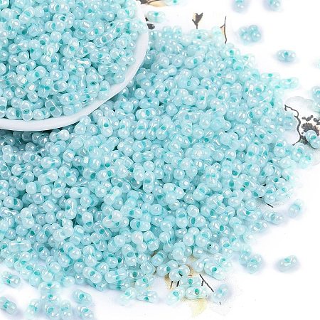 Opaque Colours Luster Glass Seed Beads X1-SEED-K010-04E-1