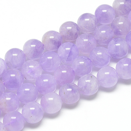 Natural Amethyst Beads Strands G-S264-12-8mm-1