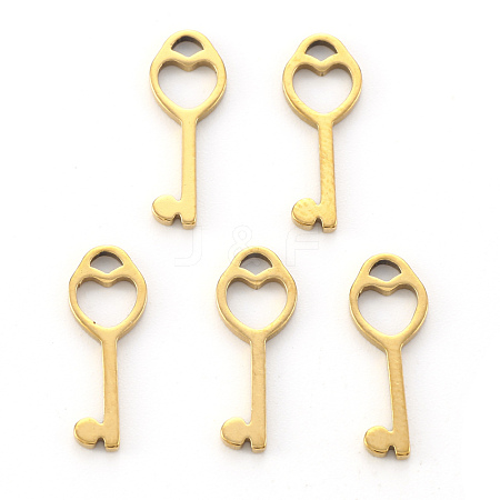 PVD Vacuum Plating 304 Stainless Steel Charms STAS-N092-33G-1