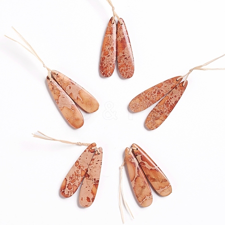 Natural Imperial Jasper Pendants G-G827-03V-1