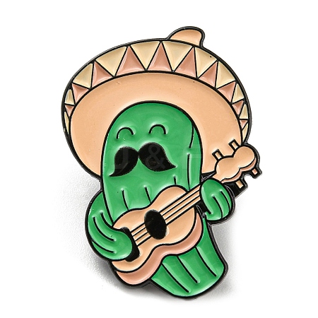 Cactus Player Enamel Pins JEWB-Z008-02D-1