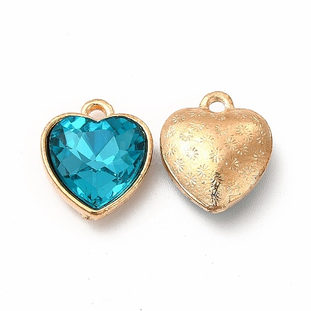 Faceted Glass Rhinestone Pendants GLAA-I051-B21-1