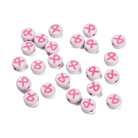 Opaque Acrylic Beads OACR-S076-03-1