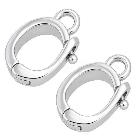 925 Sterling Silver Twister Clasps STER-BC0004-33P-1