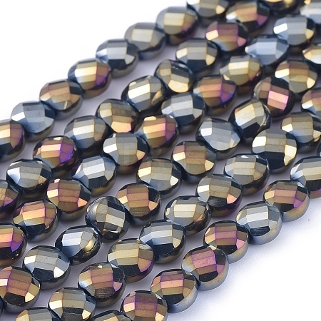 Electroplate Glass Beads Strands X-EGLA-J149-A-6mm-FR06-1