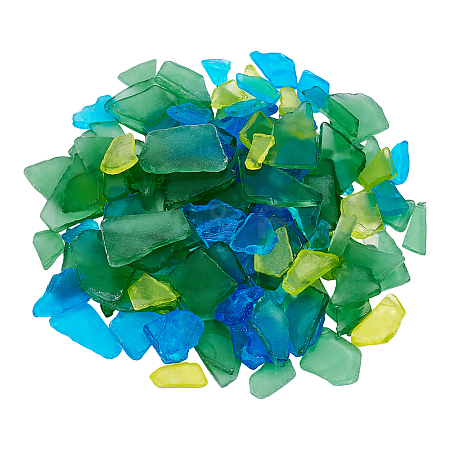 100Pcs Nuggets Frosted Glass Display Decoration DJEW-WR0001-17-1