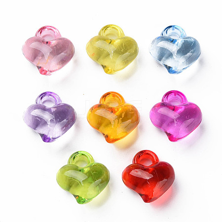 Transparent Acrylic Pendants X-MACR-N013-035-1