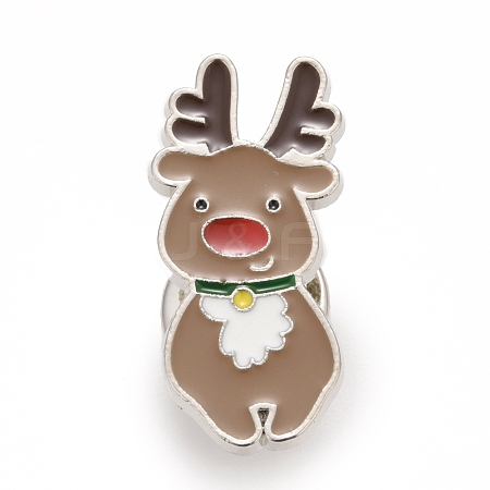 Christmas Reindeer Enamel Pin JEWB-G010-19P-1