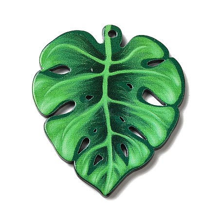 Opaque Acrylic Pendants SACR-L006-003B-1
