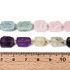 Natural Lapis Lazuli & Amethyst & Rose Quartz & Amazonite & Prehnite & Strawberry Quartz & Sunstone 7 Chakra Beads Strands G-T138-26A-08-5