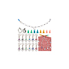 35Pcs Hamsa Hand with Evil Eye DIY Knitting Tool Sets HJEW-NB00061-7