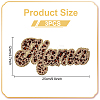 3Pcs Leopard Print Word MAMA Shape Towel Cloth Embroidery Applqiues DIY-FG0005-04B-2