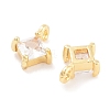 Brass with Cubic Zirconia Pendants KK-P271-41G-B-2