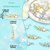 18Pcs 6 Colors Alloy & Glass Butterfly Connector Charms FIND-YW0011-89-3
