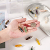 20Pcs 20 Style Natural Mixed Gemstone Double Terminated Pointed Pendants G-FW0001-15-4
