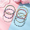 7Pcs Glass Seed Beaded Stretch Bracelets Sets BJEW-MZ00297-2