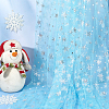Snowflake Pattern Nylon Fabric DIY-WH0084-85C-5