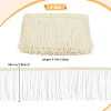 Polyester Tassel Lace Edge Trim Ribbon OCOR-WH0101-118C-2