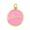 Brass Enamel Pendants KK-L251-02G-B05-1