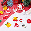 20Pcs 10 Style Christmas Theme Towel Embroidery Cloth Sew on Patches PATC-FG0001-45-5