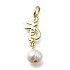 Brass Pendants KK-B132-06G-1