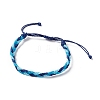 3Pcs 3 Style Plastic Braided Bead Bracelets Set BJEW-B065-08C-4