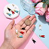 3Pcs Rack Plating Brass Enamel Pendants KK-YW0003-42A-5