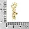 Rack Plating Brass Pave Cubic Zirconia European Dangle Charms X-KK-R163-08A-G-3