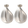 304 Stainless Steel Teardrop Stud Earrings EJEW-I312-02P-1