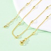 Brass Satellite Chains Necklaces for Women NJEW-D302-67G-1