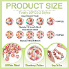 28Pcs 2 Styles UV Plating Iridescent Transparent Acrylic Beads OACR-TA0005-09-4
