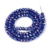 Baking Electroplate Glass Beads Strands DGLA-A039-J4mm-B25-2
