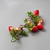 Foam Artificial Strawberry Model HJEW-WH0036-88-1-2