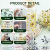 8Pcs 8 Styles Flower & Butterfly UV Transfer Sticker for Glass Cup DIY-CN0003-01B-5