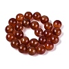 Natural Red Agate Beads Strands G-Q606-16MM-01-2