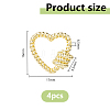 4Pcs Brass Screw Carabiner Lock Charms KK-DC0004-91-2
