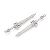304 Stainless Steel Pendants X-STAS-N114-61P-2