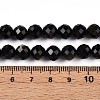 Natural Golden Sheen Obsidian Beads Strands G-S345-8mm-20-5