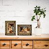 Pet Theme Rectangle Wooden Photo Frames AJEW-WH0292-014-5