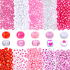 1200Pcs 10 Styles Opaque Plastic and  Opaque Acrylic Beads KY-PA0001-15A-1