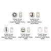 200Pcs Flat Round Acrylic Beads TACR-FS0001-53-4