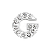 Eco-Friendly Zinc Alloy Slide Charms ALRI-WH0001-01P-G-1