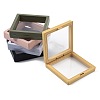 5Pcs Square Transparent PE Thin Film Suspension Jewelry Display Box CON-FS0001-19D-2