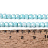 Anti-Tarnish Electroplate Glass Beads Strands EGLA-ZX010-4mm-10-6