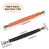 WADORN 2Pcs 2 Colors PU Imitation Leather Bag Handles FIND-WR0005-71-3