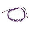 (Jewelry Parties Factory Sale)Adjustable Waxed Polyester Cord Braided Bead Bracelets BJEW-JB05846-2